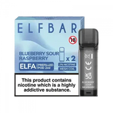 ELF BAR ELFA PRE-FILLED PODS (PACK OF 2) - Blueberry Sour Raspberry - Click & Vape